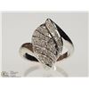 Image 1 : #13-STERLING SILVER DIAMOND RING