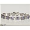 Image 1 : #15-STERLING SILVER TANZANITE BRACELET