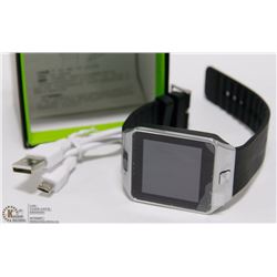 NEW BLACK AND S/S BLUETOOTH SMARTWATCH W/CAMERA