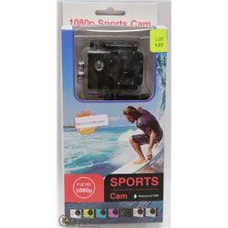 NEW 1080P SPORTS ACTION CAM WITH MOUNTS