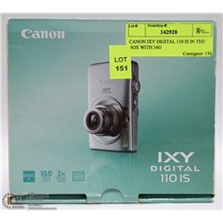 CANON IXY DIGITAL 110 IS IN THE BOX WITH 16G