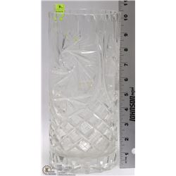 PINWHEEL CRYSTAL VASE 5"X10.5"H