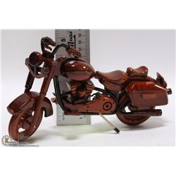 DETAILED REPLICA OF IZH-49 MOTORCYCLE MADE OF WOOD
