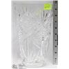 Image 1 : LARGE PINWHEEL CRYSTAL VASE 10"X6"