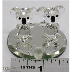 SWAROVSKI CRYSTAL TWO KOALA BEAR SET
