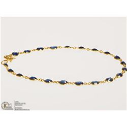 #19-18K YELLOW GOLD SAPPHIRE BRACELET