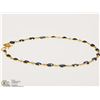 Image 1 : #19-18K YELLOW GOLD SAPPHIRE BRACELET
