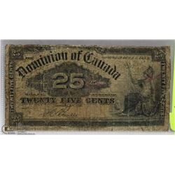 DOMINION OF CANADA 1900 SHINPLASTER