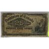 Image 1 : DOMINION OF CANADA 1900 SHINPLASTER