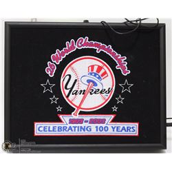 YANKEES LED MULTI FUNCTION LIGHT UP SIGN  100