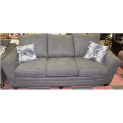 SHOWHOME NEW FABRIC SOFA WITH ACCENT CUSHIONS