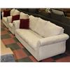 Image 1 : NEW 3PC BEIGE MICROFIBRE SOFA LOVESEAT AND CHAIR