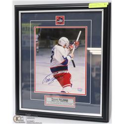 TEEMU SELANNE SIGNED MATTED FRAMED W/COA