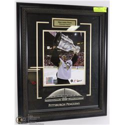 MARC-ANDRE FLEURY SIGNED MATTED FRAMED W/COA