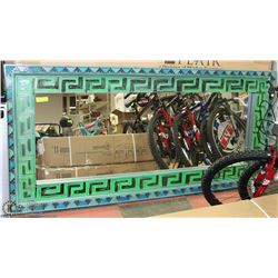 LARGE HAND PAINTED FRAME MIRROR