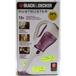 BLACK AND DECKER 12V CORDLESS DUST BUSTER