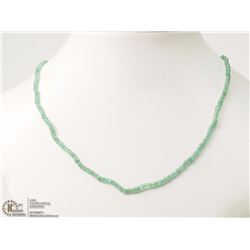 #27-14K YELLOW GOLD EMERALD NECKLACE