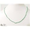 Image 1 : #27-14K YELLOW GOLD EMERALD NECKLACE
