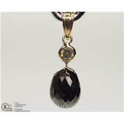 #31-14K YELLOW GOLD DIAMOND PENDANT