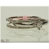 Image 3 : #35-10K WHITE GOLD DIAMOND RING SET