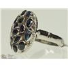 Image 2 : #38-STERLING SILVER SAPPHIRE RING