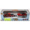 Image 1 : 1:43 DIE CAST MOTOR MAX PICKUP/MUSTANG ON TRAILER