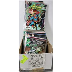 BOX OF 100 ASST COLLECTORS COMICS