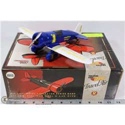 1:32 DIE CAST AIRPLANE 1929 TRAVEL AIR COIN BANK