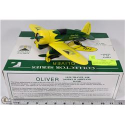 1:32 DIE CAST AIRPLANE 1929 TRAVEL AIR OLIVER COIN