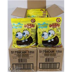 3 CASES WITH 12 -163 GRAM BAGS SPONGEBOB 3-D