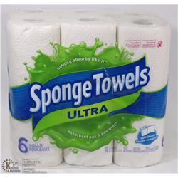 PK OF 6 SPONGETOWEL PAPER TOWELS AS THEY COME
