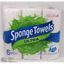 PK OF 6 SPONGETOWEL PAPER TOWELS AS THEY COME