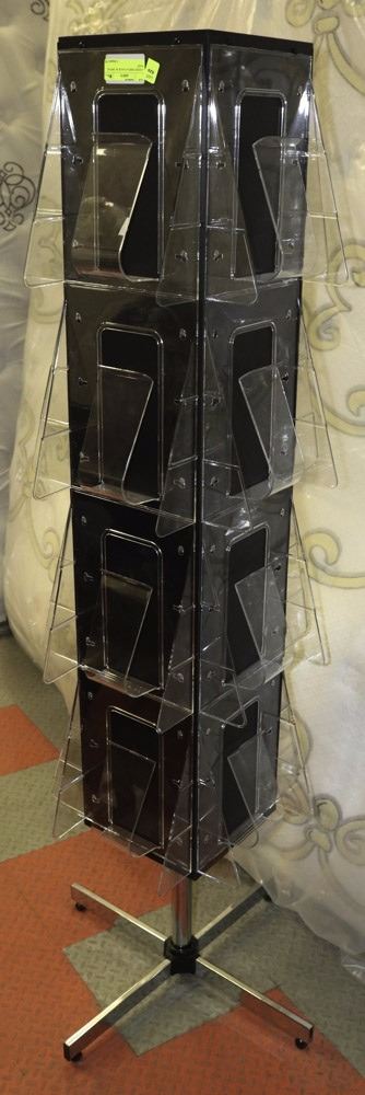 4 SIDED DISPLAY RACK W/ SWIVEL BASE