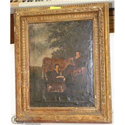 ANTIQUE OIL PAINTING 23X27