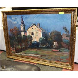 LARGE FRAMED OIL PAINTING