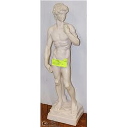 DAVID SCULPTURE BY A. SANTINI MADE IN ITALY 18"H