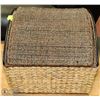 Image 1 : WICKER BASKET WITH LID
