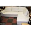 Image 1 : NEW WHITE LEATHERETTE 'L' SHAPE SECTIONAL