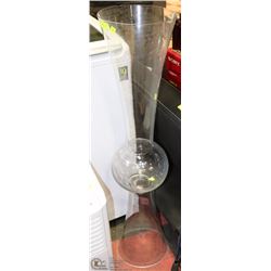 45" H GLASS SHOWHOME VASE
