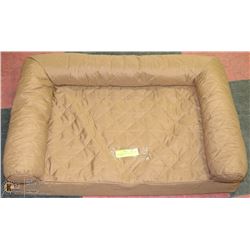 SMALL ORTHOPEDIC SOFA PET BED ,LIGHT BROWN