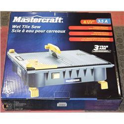 NEW MASTERCRAFT 4.5",3.5 AMP WET TILE SAW