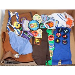 LOT OF BROWNIE AND SCOUTS ATTIRE