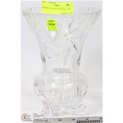 PINWHEEL FOOTED CRYSTAL VASE