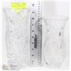 Image 1 : 2 PINWHEEL CRYSTAL VASES