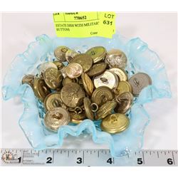 ESTATE DISH WITH MILITARY BUTTONS