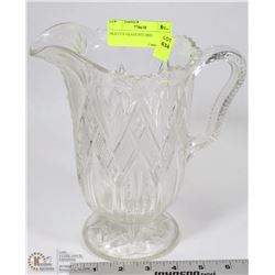 OLD CUT GLASS PITCHER