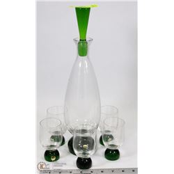 VINTAGE DECANTER SET MADE IN POLAND