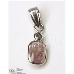 #46-14K WHITE GOLD DIAMOND PENDANT