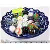 Image 1 : BOWL OF ANTIQUE JUMBO MARBLES/BOULDERS