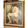 Image 1 : ESTATE 25" X29" NUDE CANVAS PICTURE